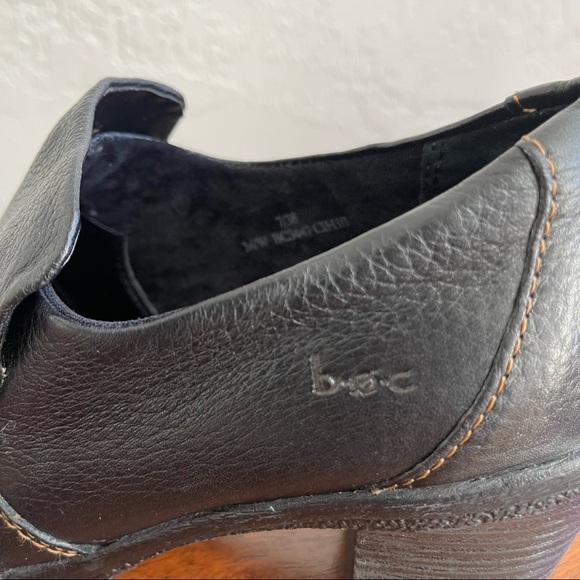 B.O.C. Black Leather Upper Clogs Size:‎ 7 - Picture 3 of 8